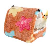 Winter Bird Shelter - Warm Parrot Hideoutt Hammock Cosy Small Animal Cave | Comfortable Bird Hanging Shed Cuddly Retreat for Hamsters, Turtle Doves and Budgies to Get in the Cold