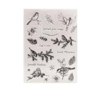 Winter Birds Silicone Clear Stamps For Card Making Scrapbooking Embossing Craft Album Rubber Seal Stamps Decoration