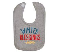 Winter Blessings [BCX] Cotton Baby bib - Grey