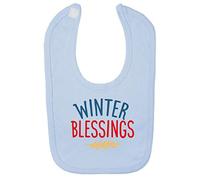 Winter Blessings [BCX] Cotton Baby bib - Pastel Blue