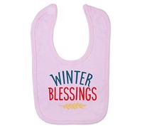 Winter Blessings [BCX] Cotton Baby bib - Pastel Pink