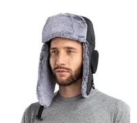 Winter Bomber Ushanka Russian Hat Eskimo Fur Hunting Skiing Trapper Trooper Hats with Ear Flaps Men Womens Aviator Warm Snow Ski