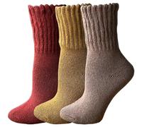 Winter Boot Socks for Women Soft Thick Warm Socks Cozy Solid Color Crew Socks Christmas Gift Socks, C1-super Thick 3pack(solid Color), One size