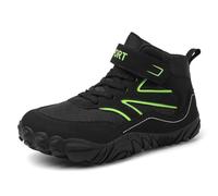 Winter Boots 33 Children's Five Fingers Warm Thick Winter Shoes Boys and Girls Shoes Large Kids Snow Boots Wellington Boots 31 Boys, black, 1/1.5 UK