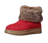 Winter Boots for Women UK Women's Winter Snow Boots Faux Fur Lined Warm Ankle Boot with Platform Sole Comfy Non - Slip Cozy Booties for UK Ladies Stylish Trendy Casual Cold Weather Footwear u15