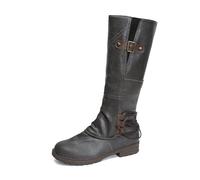 Winter Boots Wide Fit Long Shoes Biker Side Zip Boots length Calf Boots Durability Wedge Ankle Boots Casual Non Slip Pointed Toe Trekking Boots Comfort Extra Comfortable Walking Boots