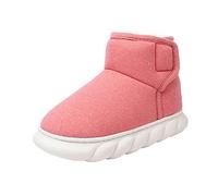 Winter Boots Women's Lined Snow Boots Men Waterproof Outdoor Boots Wide Feet Snow Boots Low Hiking Shoes Orthopaedic Snow Shoes Warm Leisure Shoes Non-Slip Boat Shoes, pink, 5 UK