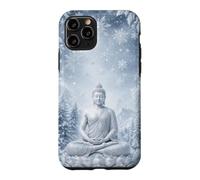 Winter Buddha Lotus Flower - Snow Flakes - Buddhism Buddhist Case for iPhone 11 Pro