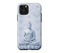 Winter Buddha Lotus Flower - Snow Flakes - Buddhism Buddhist Case for iPhone 11 Pro