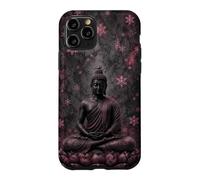 Winter Buddha Lotus Flower - Snow Flakes - Buddhism Buddhist Case for iPhone 11 Pro