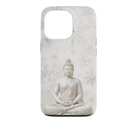 Winter Buddha Lotus Flower - Snow Flakes - Buddhism Buddhist Case for iPhone 13 Pro
