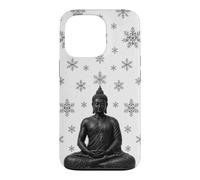Winter Buddha Lotus Flower - Snow Flakes - Buddhism Buddhist Case for iPhone 13 Pro