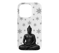 Winter Buddha Lotus Flower - Snow Flakes - Buddhism Buddhist Case for iPhone 14 Pro