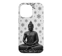 Winter Buddha Lotus Flower - Snow Flakes - Buddhism Buddhist Case for iPhone 14 Pro Max