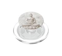 Winter Buddha Lotus Flower - Snow Flakes - Buddhism Buddhist PopSockets PopGrip for MagSafe