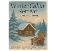 Winter Cabin Retreat Coloring Book: Cozy Cabins, Crackling Fires, and Peaceful Snowy Scenes for Relaxation and Calm Coloring | Peaceful Winter Moments to Color and Unwind
