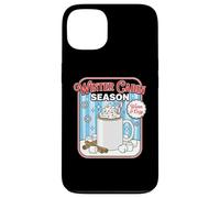 Winter Cabin Season Warm And Cozy Fireplace Retreat Case for iPhone 13