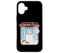 Winter Cabin Season Warm And Cozy Fireplace Retreat Case for iPhone 16 Plus