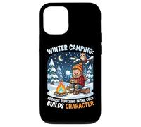 Winter Camping Because Suffering In Cold Builds Character Case for iPhone 12/12 Pro