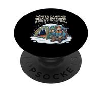 Winter Camping Because Suffering In Style Is Still PopSockets Adhesive PopGrip
