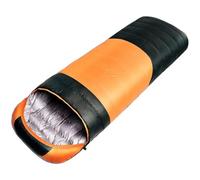 Winter Camping Sleeping Bags Down Cotton Pads Ultralight Outdoor Mattress Thermal Pad Mat For Adult(Orange)