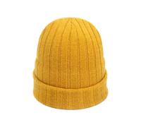 Winter Caps For Men - Women’S Knit Hat For Fall And Winter Warm Pullover Hip Hop Style Cap Basic Winter Knit Hat (Yellow One Size)