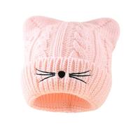 Winter Caps Kitten Ears Knitted Hat For Halloween Cosplay Photo Props Knitted Hat For Boys And Girls Cartoon Ear Knit Hats Men