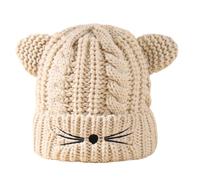 Winter Caps Kitten Ears Knitted Hat For Halloween Cosplay Photo Props Knitted Hat For Boys And Girls Cartoon Ear Knit Hats Men