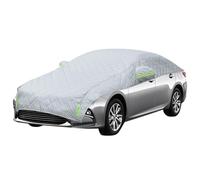 Winter Car Cover for Toyota bZ4X 2022-2025 - Auto Windscreen Ice Frost Protection Tarpaulin - Thickened Half Garage - Car Top Cover with Side Wing Mirror Cover,A