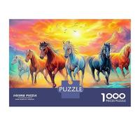 Winter Carriage 1000 Pc Sturdy Cardboard Classic Jigsaw Puzzle in Meadow for Adults And Kids Age 12+, Impossible Hard Difficult Challenge, Decompression And Wall Decor, Ultimate Relaxation 38x26cm/100