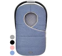 Winter Carseat Cover for Baby | Infant Car Seat Cover Baby | Doona Accessories | Winter Car Seat Canopy for Boys & Girls | New Born Essentials Must Haves for Cold Weather | Warm & Thick Fleece (Blue)