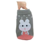 Winter Cartoon Cat Dog Clothes Warm Christmas Sweater Fit Fit For Small Yorkie Pet Clothing Coat Knitting Crochet Cloth XS-3XL(Onecolor,S)