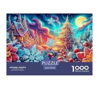 Winter Castle Recycled Cardboard Jigsaws Colorful Abstract Puzzles for Puzzle Enthusiasts 1000 Piece Decoration 70x50cm/1000pcs