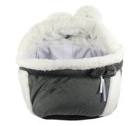 Winter Cat Backpack PET Carrying Bag with Front Pocket and Cloth | Simple Design, Widening Strap and Hand Warmer Pocket, for Small Pets, Indoor Lounging and Sightseeing