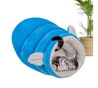 Winter Cat Bed - Comfortable Plush Semi-Enclosed Dog Bed,Winter Cat Sack Dog Sleeping Bag | for Kitten Small Animals Bunny Ferret Hamster Hedgehog Indoor Outdoor