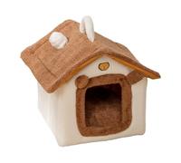 Winter Cat Bed, Plush Closed with Handle, Winter Cat House and Kitten Nest, for the Living Room, Bedroom, Windowsill, Balcony, for Playing, Rest and Nap
