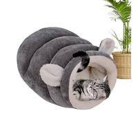 Winter Cat Bed - Semi-Enclosed Comfortable Bed - Winter Enclosed Cat Pet Nest Cave - for Kitten Small Animals Bunny Ferret Hamster Hedgehog Indoor Outdoor