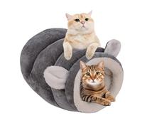 Winter Cat Bed | Warm Comfortable Pet Nest House,Self Warming Cat Bed Winter Dog Cave,for Kitten Small Animals Bunny Ferret Hamster Hedgehog Indoor Outdoor