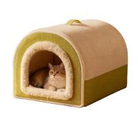 Winter Cat Bed | Washable Warm Plush Enclosed,Indoor Cat Mat for Winter - for Kitten Puppy Living Room Bedroom Garage Playing Resting Napping