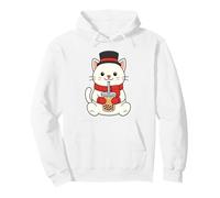 Winter Cat Boba Club Kawaii Bubble Tea Mood Pullover Hoodie