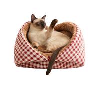 Winter Cat Mat, Removable Foldable Warm Plush Winter House Cat and Sleep Mattress, for Small to Large Breeds Living Room Bedroom Lounging and Taking the