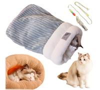 Winter Cat Sleeping Bag, Kitty Sleeping Bag, Cat Winter Sleeping Bag, Pet Sleeping Bag, Cozy Cat Beds For Indoor Cats, Dog, Cat, Winter Warm Sleeping Bag, Plush Soft Pet Bed, Comfort Bed (1PC-E)