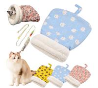 Winter Cat Sleeping Bag, Kitty Sleeping Bag, Cat Winter Sleeping Bag, Pet Sleeping Bag, Cozy Cat Beds For Indoor Cats, Dog, Cat, Winter Warm Sleeping Bag, Plush Soft Pet Bed, Comfort Bed (1PC-C)