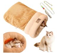 Winter Cat Sleeping Bag, Kitty Sleeping Bag, Cat Winter Sleeping Bag, Pet Sleeping Bag, Cozy Cat Beds For Indoor Cats, Dog, Cat, Winter Warm Sleeping Bag, Plush Soft Pet Bed, Comfort Bed (1PC-D)