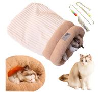 Winter Cat Sleeping Bag, Kitty Sleeping Bag, Cat Winter Sleeping Bag, Pet Sleeping Bag, Cozy Cat Beds For Indoor Cats, Dog, Cat, Winter Warm Sleeping Bag, Plush Soft Pet Bed, Comfort Bed (1PC-F)
