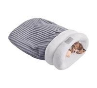 Winter Cat Sleeping Bag Pouch Bed, Snuggle Sack, Blanket Bag