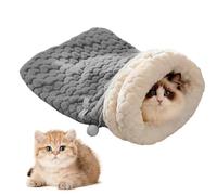 Winter Cat Sleeping Bag Self Warming Bed, 360° Comfort Wrap Pet Snuggle Sack For Indoor Cats - Large Warm Cave Bed For Kittens & Adult Cats Up To 8kg