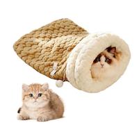 Winter Cat Sleeping Bag Self Warming Bed, 360° Comfort Wrap Pet Snuggle Sack For Indoor Cats - Large Warm Cave Bed For Kittens & Adult Cats Up To 8kg