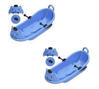 Winter Children's Sled, with Pulley Big Backrest Sled, Cartoon Bear Sled, Thickened Sled