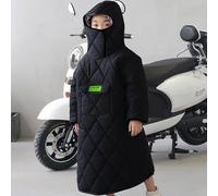 Winter Children's Thickened Windproof Wearable Warm Blanket for Mobility Scooter and Wheelchair, Motorcycle Bike, Hooded Scooter Cape Waterproof Rain Coat Poncho Cover for Full Body Protection